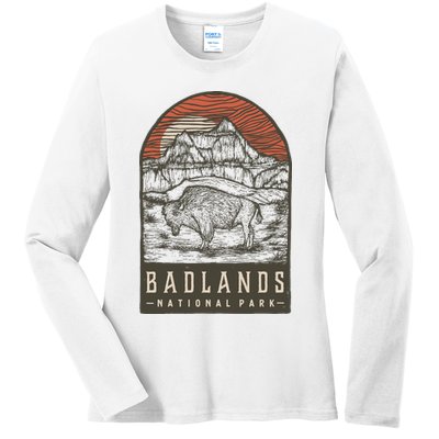 Badlands National Park Ladies Long Sleeve Shirt