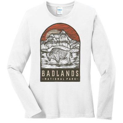 Badlands National Park Ladies Long Sleeve Shirt