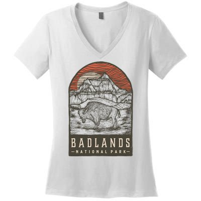 Badlands National Park Women's V-Neck T-Shirt