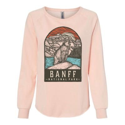 Banff National Park Womens California Wash Sweatshirt