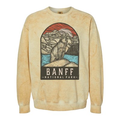 Banff National Park Colorblast Crewneck Sweatshirt