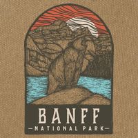 Banff National Park Cotton Canvas Backpack