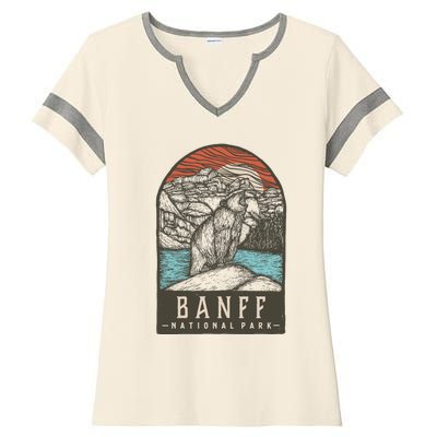 Banff National Park Ladies Halftime Notch Neck Tee