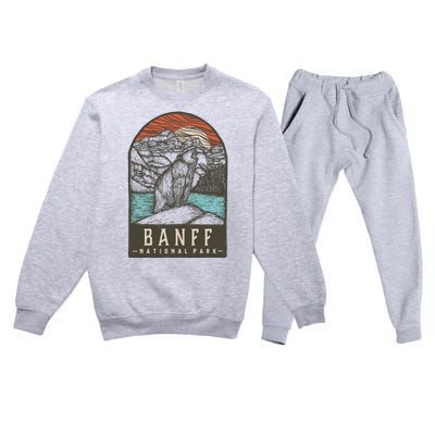 Banff National Park Premium Crewneck Sweatsuit Set