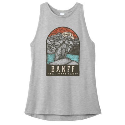 Banff National Park Ladies PosiCharge Tri-Blend Wicking Tank