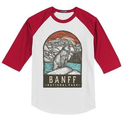 Banff National Park Kids Colorblock Raglan Jersey