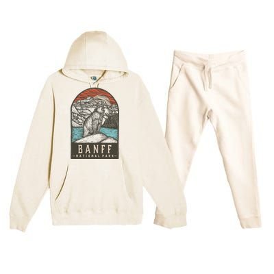 Banff National Park Premium Hooded Sweatsuit Set