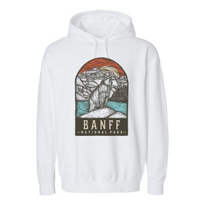 Banff National Park Garment-Dyed Fleece Hoodie