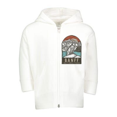 Banff National Park Toddler Zip Fleece Hoodie