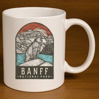 Banff National Park 11oz C Handle Ceramic Mug