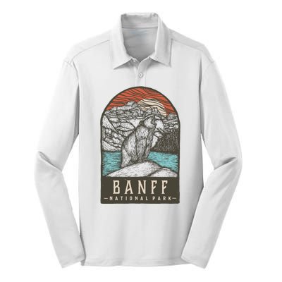 Banff National Park Silk Touch Performance Long Sleeve Polo