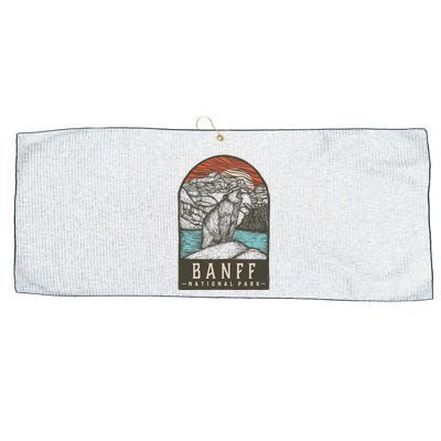 Banff National Park Large Microfiber Waffle Golf Towel