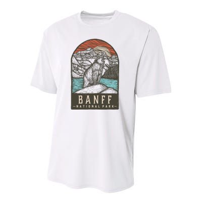 Banff National Park Youth Performance Sprint T-Shirt