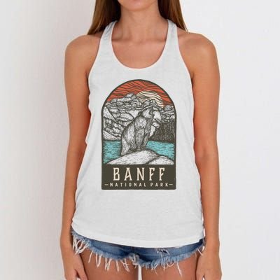 Banff National Park Women's Knotted Racerback Tank