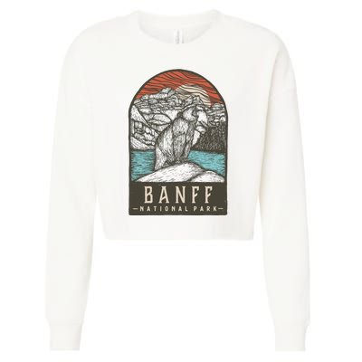 Banff National Park Cropped Pullover Crew