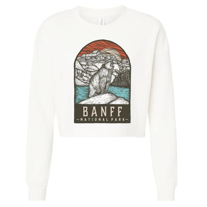 Banff National Park Cropped Pullover Crew