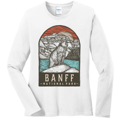 Banff National Park Ladies Long Sleeve Shirt