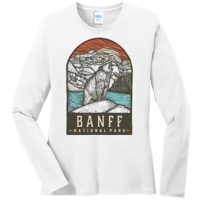 Banff National Park Ladies Long Sleeve Shirt