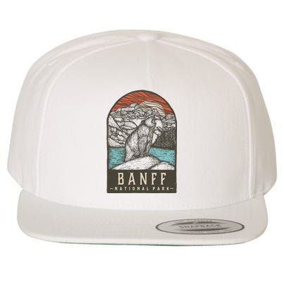 Banff National Park Wool Snapback Cap