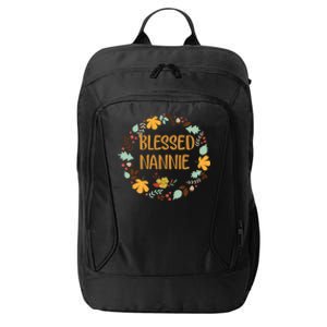 Blessed Nannie Pumpkin Leopard Thankful Grateful Gift City Backpack