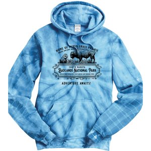 Badlands National Park South Dakota Bison Prairie Dog Tie Dye Hoodie