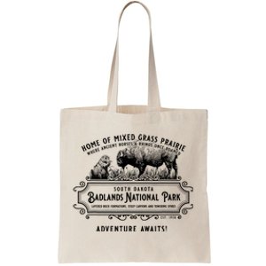 Badlands National Park South Dakota Bison Prairie Dog Tote Bag