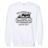 Badlands National Park South Dakota Bison Prairie Dog Garment-Dyed Sweatshirt