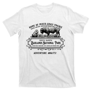 Badlands National Park South Dakota Bison Prairie Dog T-Shirt