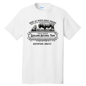 Badlands National Park South Dakota Bison Prairie Dog Tall T-Shirt