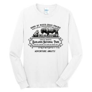 Badlands National Park South Dakota Bison Prairie Dog Tall Long Sleeve T-Shirt