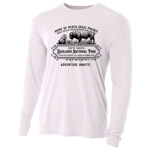 Badlands National Park South Dakota Bison Prairie Dog Cooling Performance Long Sleeve Crew