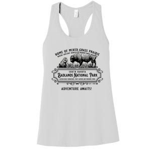 Badlands National Park South Dakota Bison Prairie Dog Women's Racerback Tank