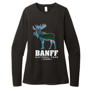 Banff National Park Canada Moose Lake Louise Souvenir Womens CVC Long Sleeve Shirt