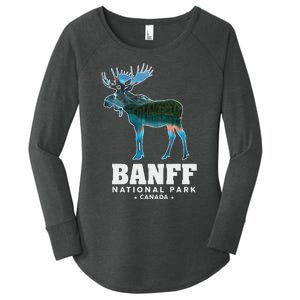 Banff National Park Canada Moose Lake Louise Souvenir Women's Perfect Tri Tunic Long Sleeve Shirt