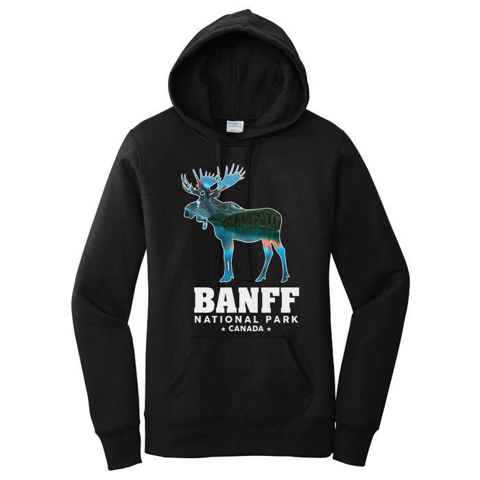 Banff National Park Canada Moose Lake Louise Souvenir Women's Pullover Hoodie