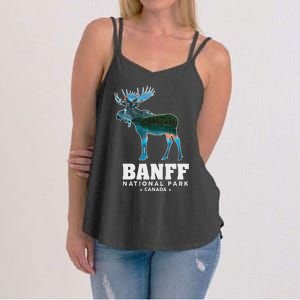 Banff National Park Canada Moose Lake Louise Souvenir Women's Strappy Tank