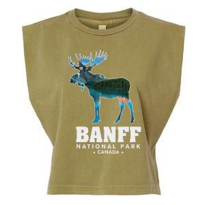 Banff National Park Canada Moose Lake Louise Souvenir Garment-Dyed Women's Muscle Tee