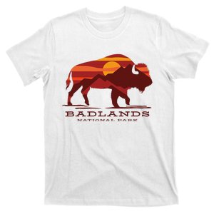 Badlands National Park South Dakota Buffalo Bison Sunset T-Shirt