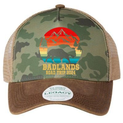 Badlands National Park South Dakota Buffalo Bison Road Trip Legacy Tie Dye Trucker Hat