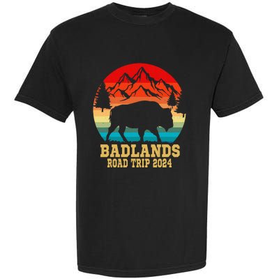 Badlands National Park South Dakota Buffalo Bison Road Trip Garment-Dyed Heavyweight T-Shirt