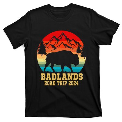 Badlands National Park South Dakota Buffalo Bison Road Trip T-Shirt