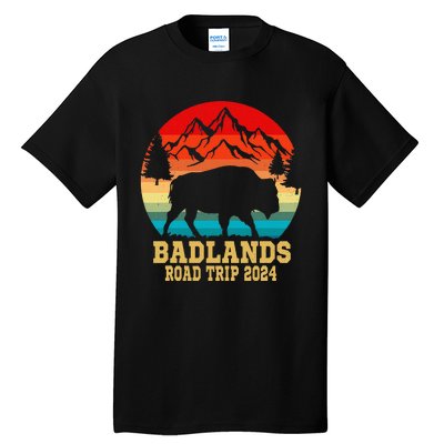 Badlands National Park South Dakota Buffalo Bison Road Trip Tall T-Shirt