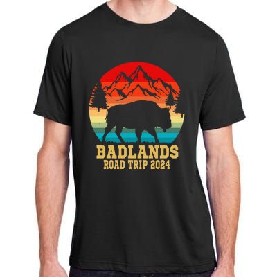 Badlands National Park South Dakota Buffalo Bison Road Trip Adult ChromaSoft Performance T-Shirt