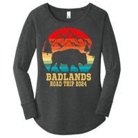 Badlands National Park South Dakota Buffalo Bison Road Trip Women's Perfect Tri Tunic Long Sleeve Shirt