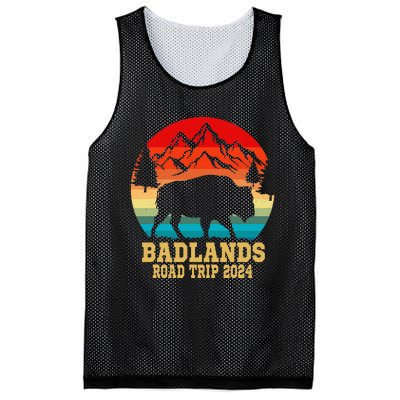 Badlands National Park South Dakota Buffalo Bison Road Trip Mesh Reversible Basketball Jersey Tank