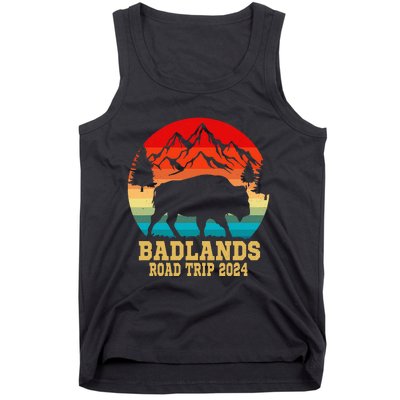 Badlands National Park South Dakota Buffalo Bison Road Trip Tank Top