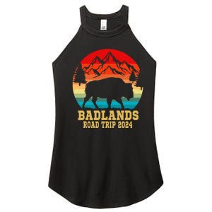 Badlands National Park South Dakota Buffalo Bison Road Trip Women's Perfect Tri Rocker Tank