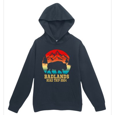 Badlands National Park South Dakota Buffalo Bison Road Trip Urban Pullover Hoodie