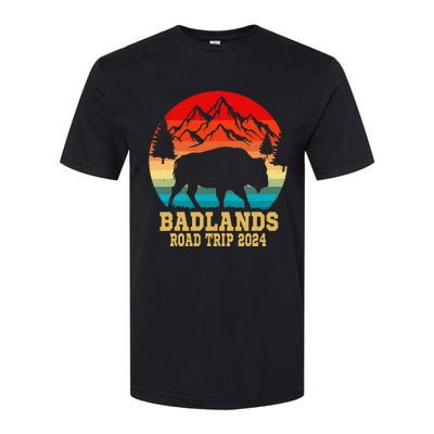 Badlands National Park South Dakota Buffalo Bison Road Trip Softstyle CVC T-Shirt