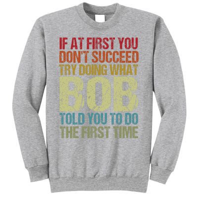 BOB Name Personalized Birthday Funny Christmas Joke Sweatshirt